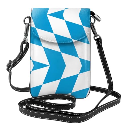 Sac à rabat imprimé drapeau bavarois idéal pour flâner en voyage et sécuriser son téléphone