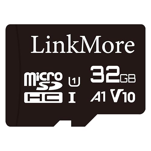 LinkMore XV11 32GB MicroSD Flash Memory Card, Micro SDHC Card, A1, UHS-I, U1, V10, Class 10 Compatible, Read Speed Up to 90 MB/s, SD Adapter Included