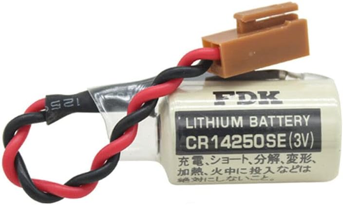 Miniatura 2 de 2 piezas CR14250SE 3V PLC baterías de litio para Sanyo FDK 12AA PLC batería 1747-BA fuente de alimentación de reserva con enchufe marrón