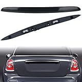 Black Rear Trunk Hatch Handle With Lamp, Tailgate Trim Lid Trunk Liftgate Pull Handle Compatible With BMW Mini Vehicle 2005-2015 Cooper R56 R57 Series, Replace#51132753602 - Backhatch Release Handle