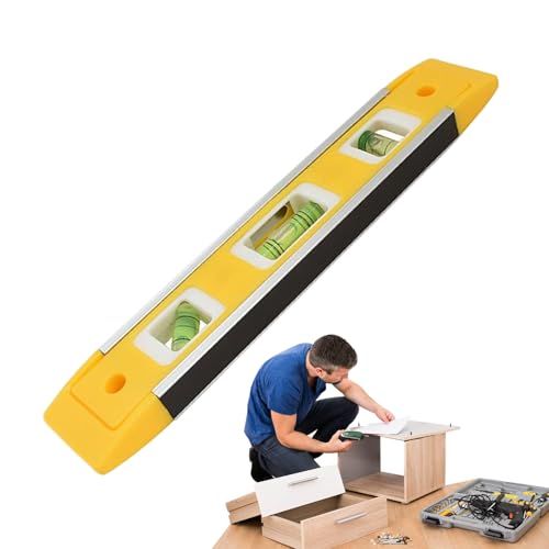 Herramienta niveladora | Niveles Magnéticos Para Construcción Y Construcción - Regla de Equilibrio Portátil Horizontal Vertical Para Carpintería Fabricación de Muebles Azulejos de Plomería Garaje