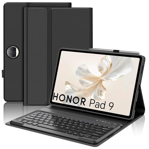 Funda Honor Pad 9 con teclado español Ñ para escribir sin errores en la tablet 12.1