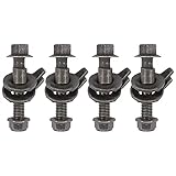 XtremeAmazing 14mm Cam Bolt Kit Adjustable Camber Correction Alignment Kit for Vehicles Front Left and Right Wheel Pack of 4
