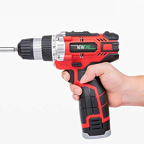Samnuerly Power Display Akku-Bohrschrauber, LED-Licht, doppelte Geschwindigkeit, Drehmoment-Kombi-Bohrer-Set, elektrische Bohrmaschine, Schraubendreher, Schnellladegerät, Heimwerke – Bild 3