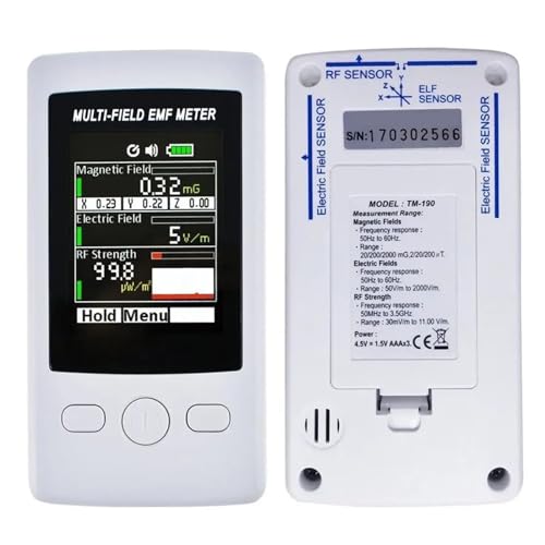 Detector Digital de Campo Eléctrico 3 Ejes NURII Gauss TM-190 miniatura 2