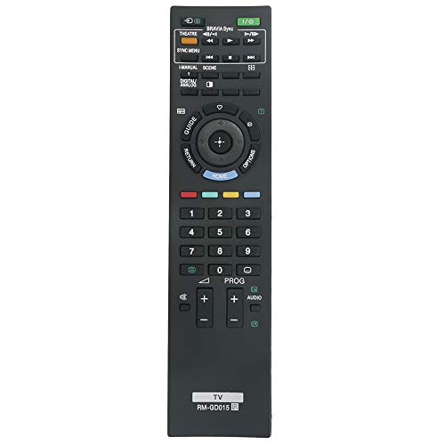 RM-GD015 Replace Remote Control Compatible with Sony TV KDL-46EX500 KDL-40HX700 KDL-40EX500 KDL-40EX400 KDL-32EX500 KDL-32EX400 KDL-55HX700 KDL-55EX500 KDL-46HX700