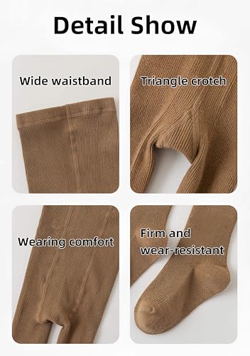 Girls Tights Cotton Cable Knit Tights Toddler Winter Cotton Pantyhose Thick Cotton Stockings Pantyhose for 1-10 years4