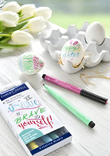 Image of Faber-Castell Hand Lettering Pitt Artist Pen Set - Pack of 6