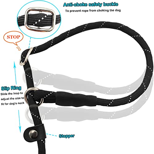 Btinesful 8Ft Dog Tie-Out Rope + 10Ft Anti-Choke Slip Lead Dog Leash For Small Medium Dogs Training #TOP3