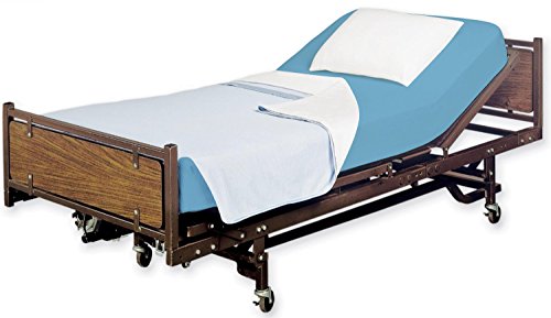 Image of Twin XL Cotton Jersey Sheet Set, Soft & Comfy, Hospital, Light Blue