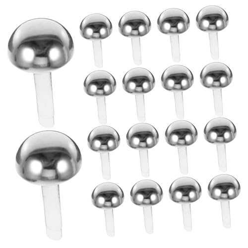 TEHAUX 200Pcs Mini Brads for Paper Crafts Half Decorative Brads Craft Beads for Projects Scrapbooking Clothing Decoration and Sofa Accessories
