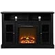 Ameriwood Chicago Elektrischer Kamin-TV-Konsole 50 Schwarze Eichenoptik