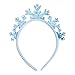 LUV HER Frozen Princess Dress Up Accessory Set - 3 Pcs Jewelry Set - Blue Princess Elsa Tiara, Bracelet - Elsa Necklace - Birthday, Holiday Gifts For Girls - Toys Dress Up Kit - Ages 3+