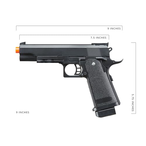 Goldenball 250 Fps M1911 Custom Durable Plastic Spring Airsoft Pistol thumb #2