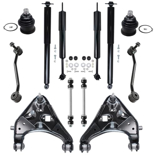 Image of Detroit Axle - Front Rear Shock Absorbers Lower Control Arms w /Ball Joints Sway Bar Links Replacement for 1997-2001 Mercury Mountaineer - [1995-2001 Ford Explorer] - 12pc Set
