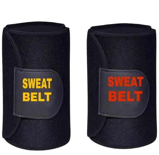 Weight lose belt fat lose belt pet kam karne ki belt patla hone ka belt sweat slim belt hot belt yoga belt,GYM BLET exercise belt tummy trimmer belt for men & women (Free size, Pack of 2) (PE-084)-image-16