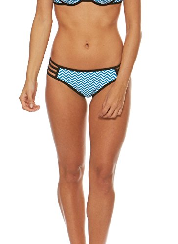 Bra Society Women's Geometric Medium Coverage Hipster Bikini Bottom