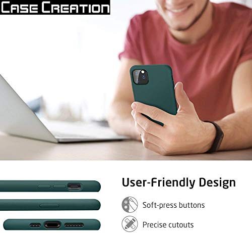 Image of Case Creation Liquid TPU Silicone Cover for Realme GT Soft Case,Anti-Dirty Slim Case Frosted Matte Cute Candy TPU Raised Bezel (Splash of Color) Back Case Cover for Realme GT -Lake Green