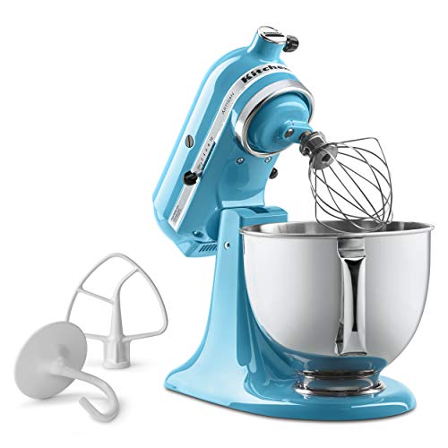 Image of KitchenAid KSM150PSCL Artisan Series 5-Qt. Stand Mixer with Pouring Shield - Crystal Blue
