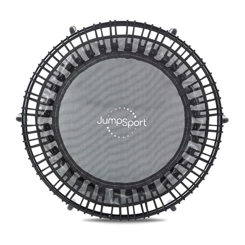 JumpSport 430 Rebounder for Adults, 44-inch | Essential+ Home Series | 3-piece Frame | Exercise JumpSport Fitness Trampoline Cover