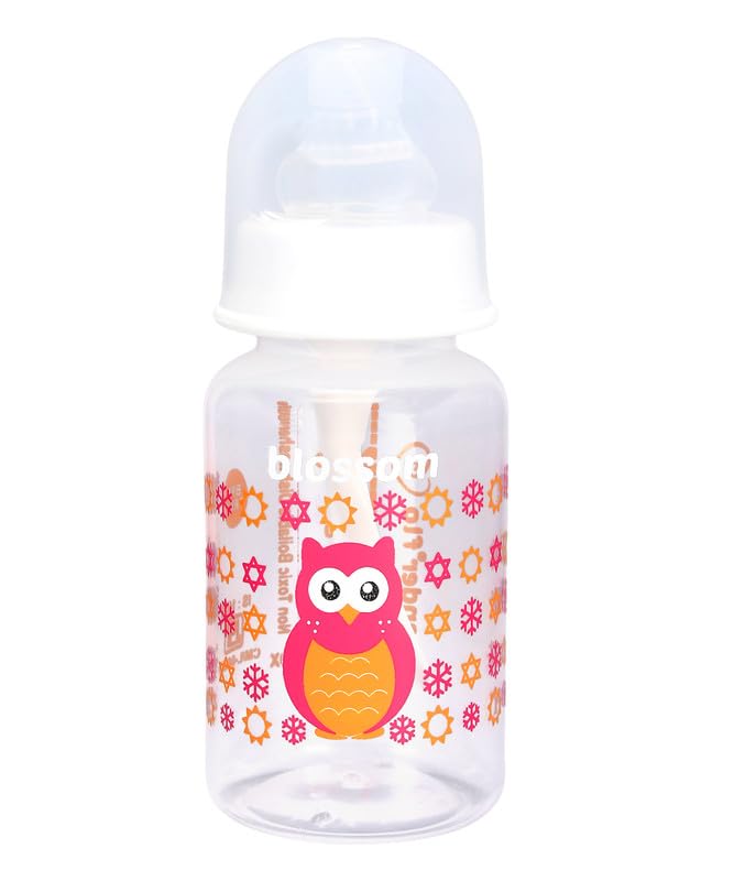tender flo Blossom White 150ml Baby Feeding Bottle | Perfect for Newborns and Toddlers | Ideal for 0-5 Years | Comfortable Grip and Leak-Proof Design for Easy Feeding - White