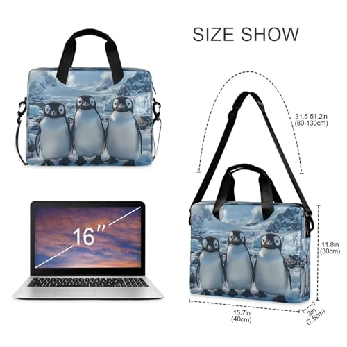 Funda para laptop Alaza con diseño pingüino invierno miniatura 4