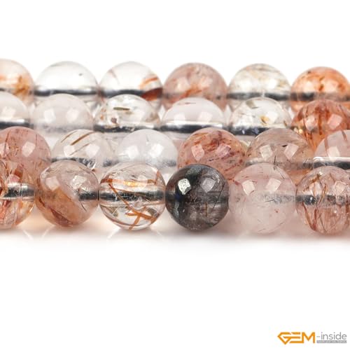Perles super sept quartz marron Gem-Inside pour bijoux