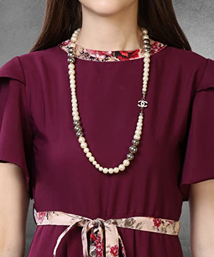 Image of QIQI Women's Crepe A-Line Maxi Casual Dress