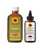 Tropic Isle Living Jamaican Black Castor Oil 8oz & Strong Roots Red Pimento Hair Growth Oil 4oz'SET'