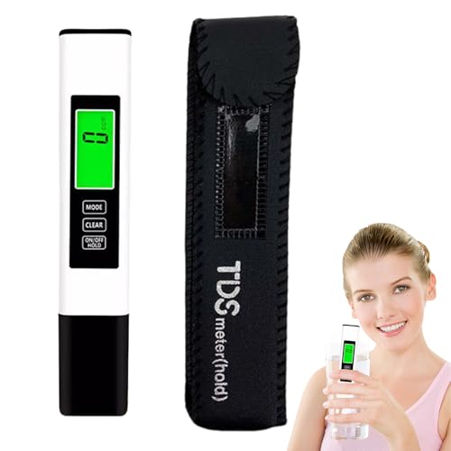 Probador de Agua para Beber, Probador de Agua Digital | Prueba de Agua Profesional Inteligente precisa - Instrumentación de análisis de sustancias portátiles para la hidroponía del Acuario