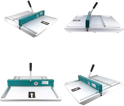 Manual Creasing Machine 480mm Wide - Dual-Scale Rulers, Even-Pressure Handle for 450gsm - Perfect for Crafting Menus, Cards, Books & Office Documents
