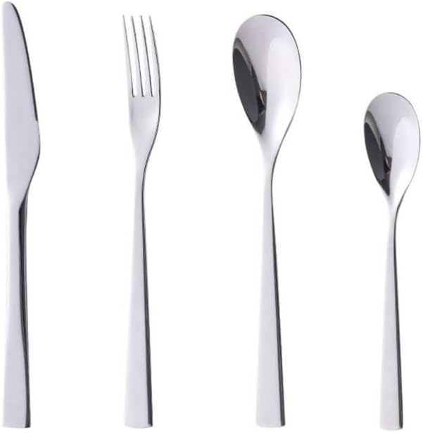 PEKJI Knife Fork Spoon Home Stainless Steel Cutlery Set Fashion Silverware Set Reusable Kitchen Flatware Set Western Tableware