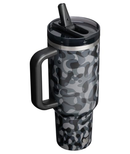 Image of STANLEY Quencher ProTour Flipstraw Tumbler, 40 oz, Black Interfusion
