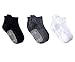 Produktbild DEBAIJIA 6 Paar Anti Rutsch Babysocken Baumwolle Rutschfest Stretch Socken für 3-5 Jahre alt Jungen Mädchen Confortable Weich Bequem Socken für den Frühling Sommer Schwarz/Weiß/Grau - L