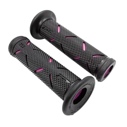 Poignées de guidon moto 22mm en caoutchouc antidérapant pour vos balades et trajets