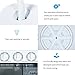 KUPPET Washing Machine, 21Ibs Portable Mini Compact Twin Tub Washer Spin Dryer, Ideal for Dorms, Apartments, RVs, Camping etc, White & Grey