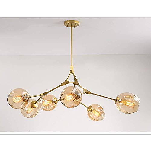 NZDY Lampadario a Sfera in Vetro Creativo Nordico