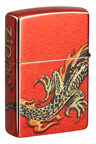 Zippo Windproof Lighter, Zippo Dragon Design, 540°, Colour Image, Refillable, Reusable, Windproof Design - Image 2
