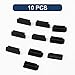 uxcell 10Pcs SATA Dust Plugs, Black Silicone Dust-Proof Stoppers for Laptop, Desktop Computer, Server SATA Ports