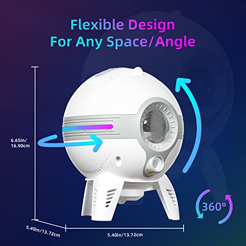 Woohlab Star Projector, Galaxy Projector For Bedroom, Timer, App Control, Led Nebula/Love/Star Ring Night Light Projector For Kids Room, Adults Home Theater, Party, Living Room Decor(Green Star) #TOP2