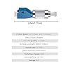 2-Pack Fiber Tester 30Km Fiber Fault Detector with 9/125 SM FC-LC Adapter (Purple)