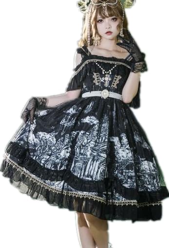 Amazon.co.jp: [catwishes] ロリータ lolita cosplay ワンピース 