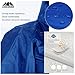 longsinger Rain Ponchos for Adults, Waterproof Rain Poncho with Hood and Arms for Hiking, Outdoor, Adjustable Length for All Heights (US, Alpha, Large, Regular, Tall, Blue)