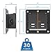 Mount-It! Small TV Wall Mount with Quick Release | Fits 13-32 Inch Screens | Low-Profile Slim Design | Tilting VESA Wall Mount 75x75 & 100x100 | RV & Office Compatible | 30lb Capacity