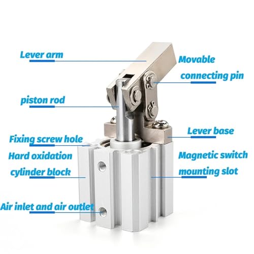 Vérin de compression d'air ALC haute pression en alliage usiné
