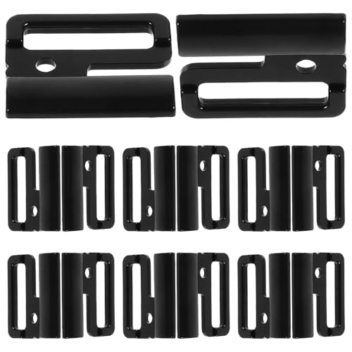 GETAJGHSD 10 Pares de Hebillas de Plástico Negro para Sujetador