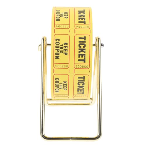 Rouleaux de billets de tombola avec support en bois 17x135x8cm pour loteries associatives