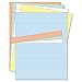 MasterVision FM1614 Data Card Replacement Sheet, 8 1/2 x 11 Sheets, Assorted, 10/PK