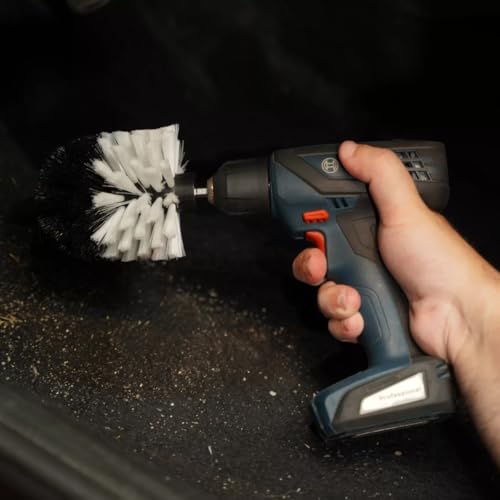 Kit Escovas Rotativas Vonixx Cerdas Macia Limpeza Automotiva