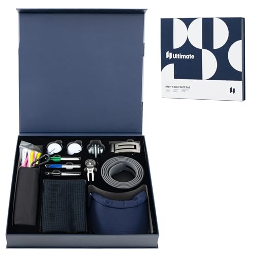 Coffret cadeau de golf complet avec balles, tees, serviette et ceinture de rangement Costway